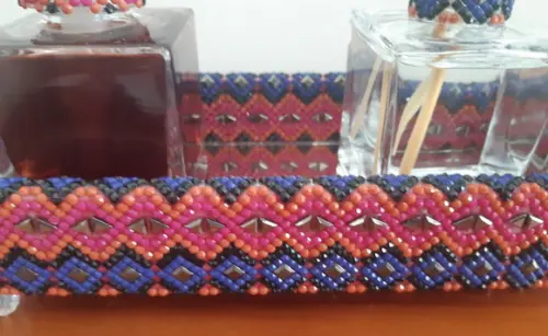 Kit Lavabo com bandeja decorada estampa indiana