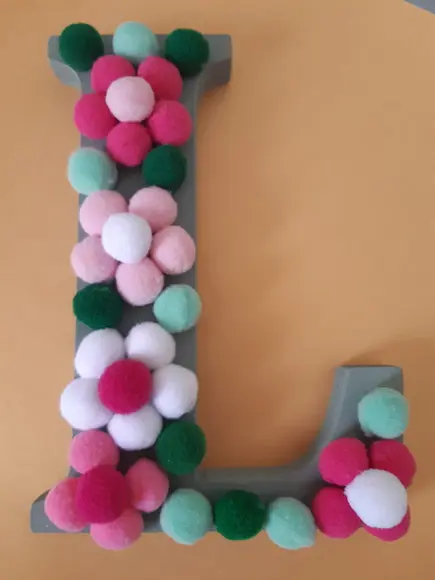 Letra Decorada com Flores