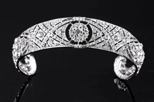 Tiara Prata para Noiva com Strass