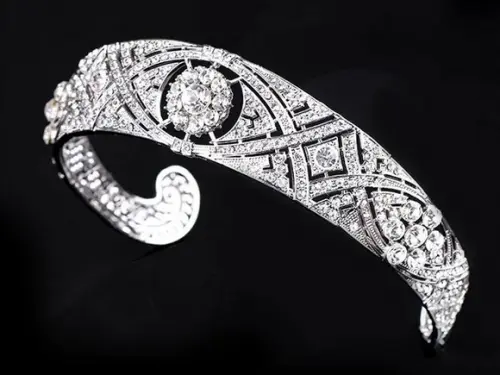 Tiara Prata para Noiva com Strass
