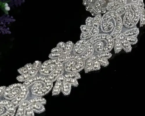 Aplique Bordado com Strass