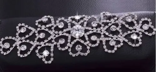 Aplique de strass Corações