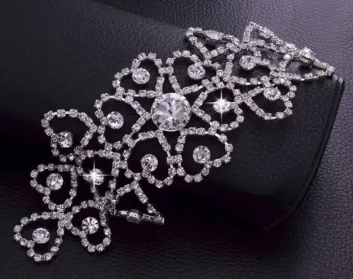 Aplique de strass Corações