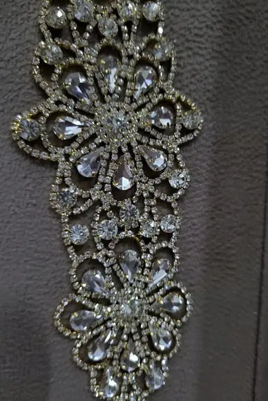 Aplique de Strass Dourado