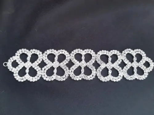 Aplique de strass para cinto prata, rosé, dourado ou chumbo
