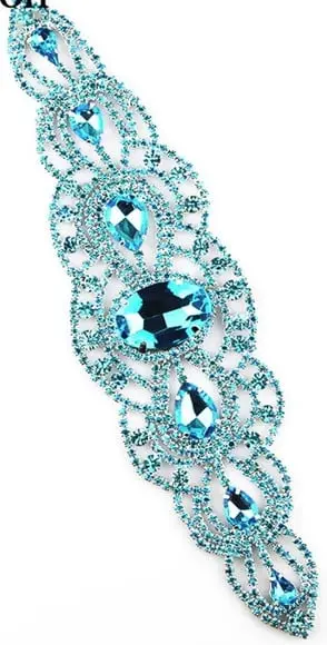 Aplique de strass para cintos ou vestidos