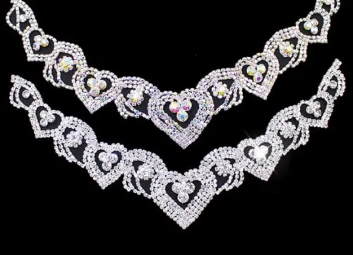 Aplique de Strass para Decote de Vestido ou Blusa