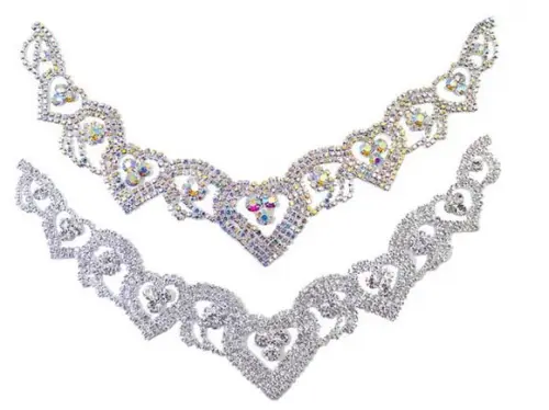 Aplique de Strass para Decote de Vestido ou Blusa