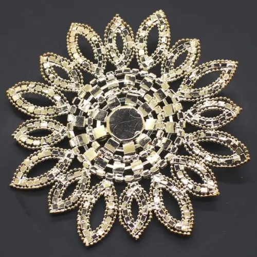 Aplique Flor grande de strass