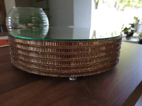 Base para Bolo Dourada com Espelho 30cm Promoção