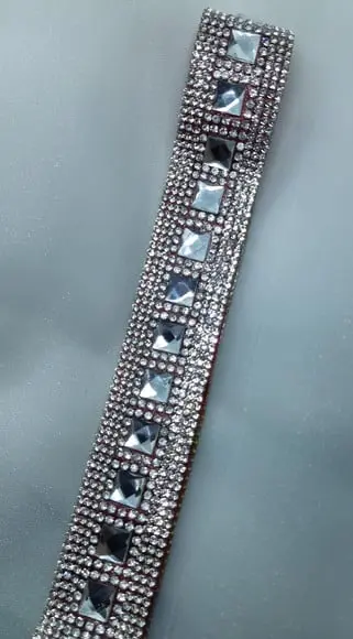 Cinto com strass Prata delicado