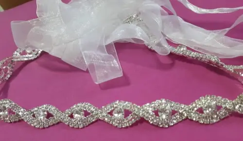 Cinto de de strass entrelaços