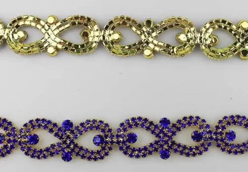 Cinto de metal laços de strass em 4 cores
