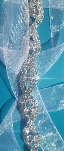 Cinto de de strass entrelaços