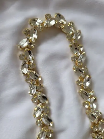 Cinto de Pedraria para Noiva Dourado