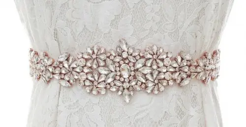 Cinto de Pedraria Rosé Gold