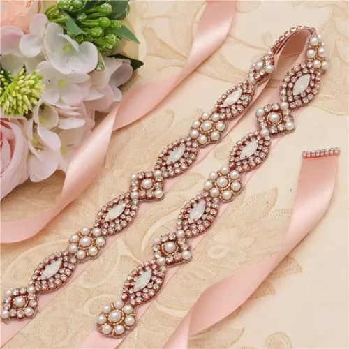 Cinto de Strass com Pérolas Cintura Toda (até 90cm)