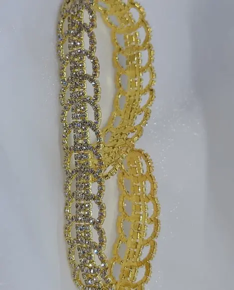 Cinto de strass Dourado