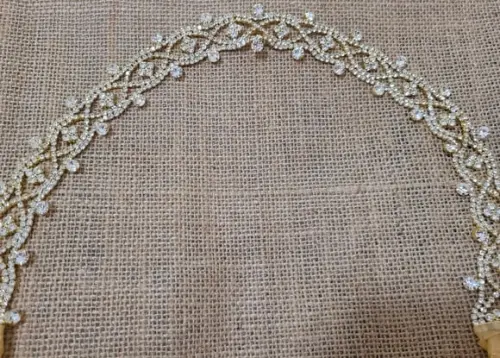 Cinto de Strass Dourado Luxo