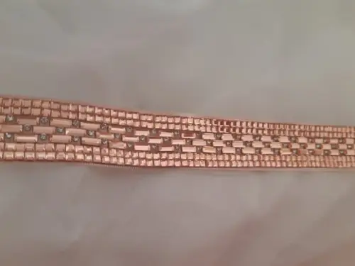 Cinto de Strass e Mini Espelhos Rosé Gold