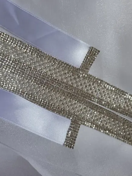 Cinto de Strass e Mini Pérolas Sob Medida