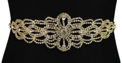 Cinto de strass Flor para vestido de noiva ou de festa