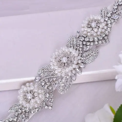 Cinto de Strass Flores de Pérola