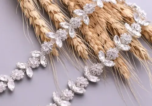 Cinto de Strass Flores de Cristal