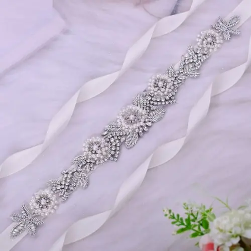 Cinto de Strass Flores de Pérola
