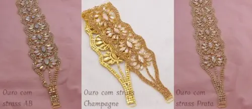 Cinto de Strass Flores em 7 Cores