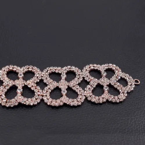 Cinto de strass folhas p/ vestido noiva ou festa (4 cores)
