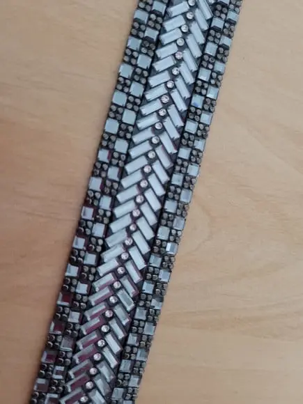 Cinto de strass fumê