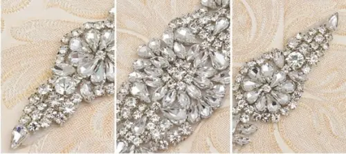 Cinto de Strass Grande Aplique 80cm