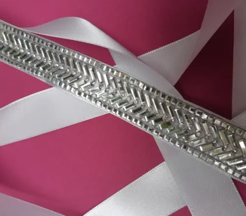 Cinto de Strass Geométrico para Vestido de Festa