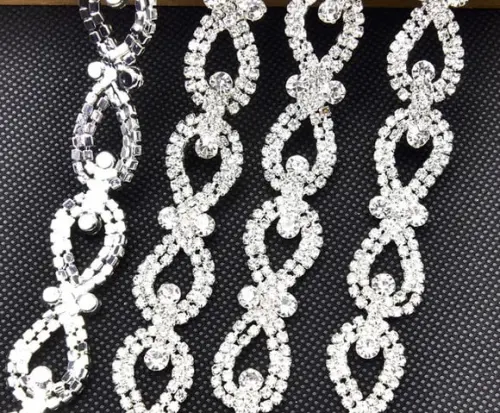 Cinto de Strass Laços Prata
