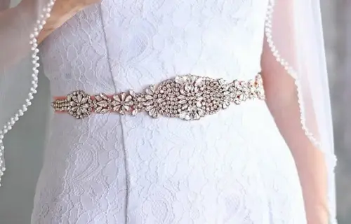 Cinto de Strass Luxo, Prata, Rosé ou Dourado