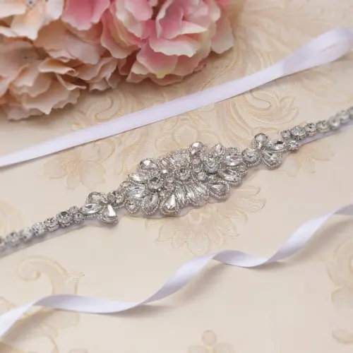 Cinto De Strass Prata