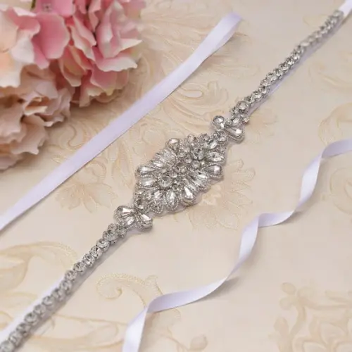 Cinto De Strass Prata