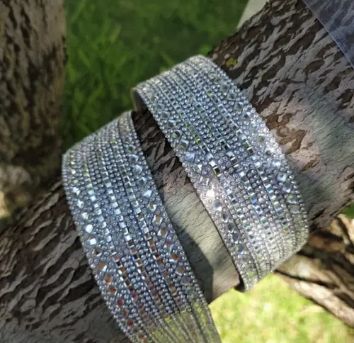 Cinto De Strass Prata Cintura Inteira
