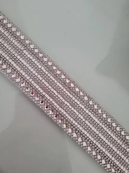 Cinto De Strass Prata Cintura Inteira