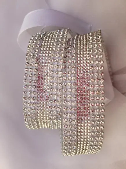 Cinto De Strass Prata Cintura Inteira