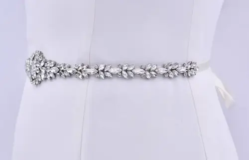 Cinto de Strass Prata com Pedrarias