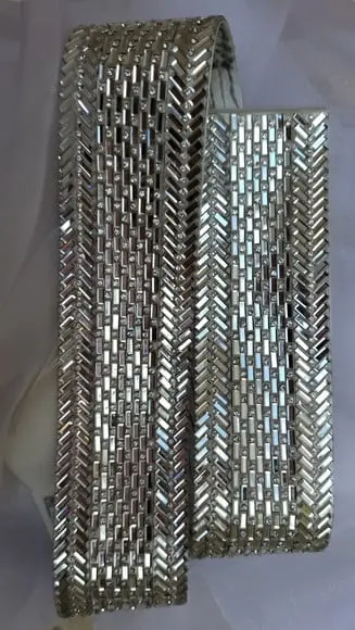 Cinto de Strass Prata Largura 5cm para Vestido de Festa