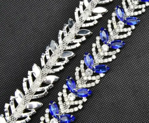 Cinto De Strass Prata Ou Azul Com Prata
