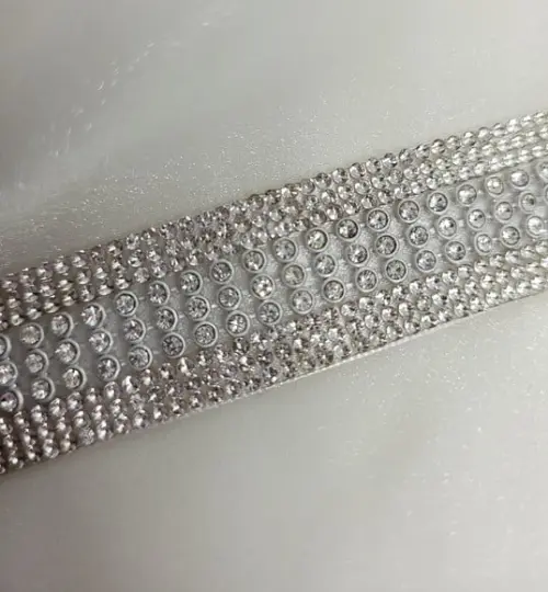 Cinto de Strass Prata Sob Medida