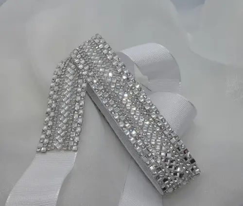 Cinto de Strass Prateado