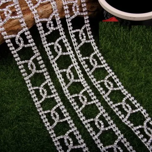 Cinto de Strass Rede de Prata