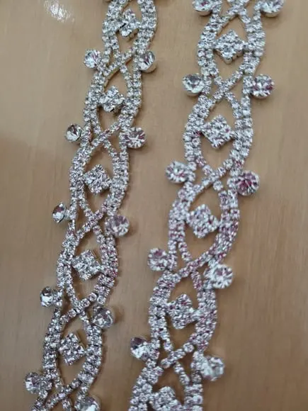 Cinto de Strass Renda de Prata