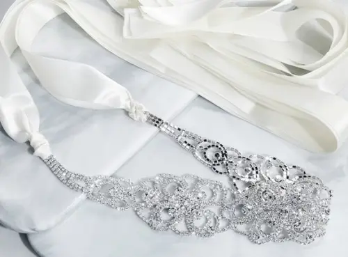 Cinto de Strass Renda Francesa