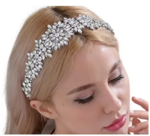 Cinto Florido de Strass para Vestido de Festa ou Noiva